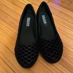 Killstar Cursula Velvet Flats